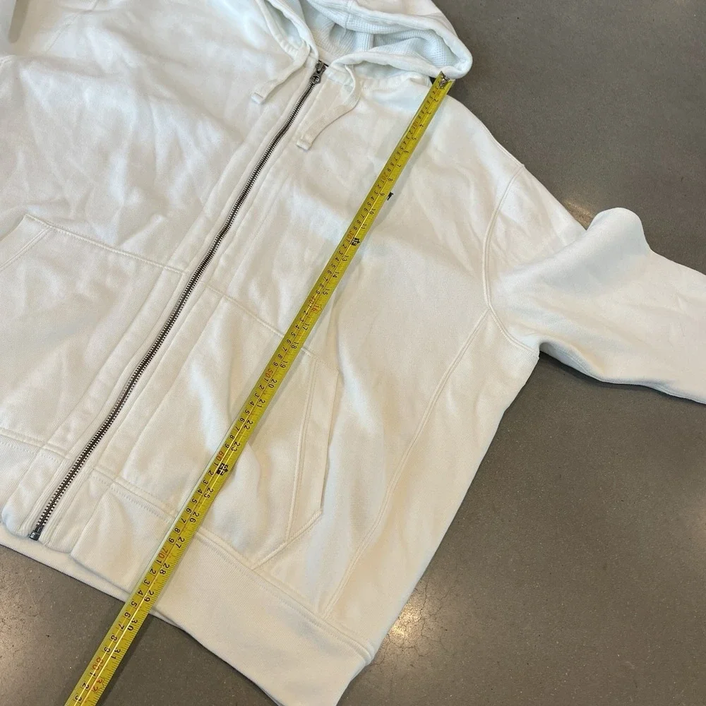 Polo Ralph Lauren Hoodie Mens Big 3X White Full Zip waffle-knit thermal lining